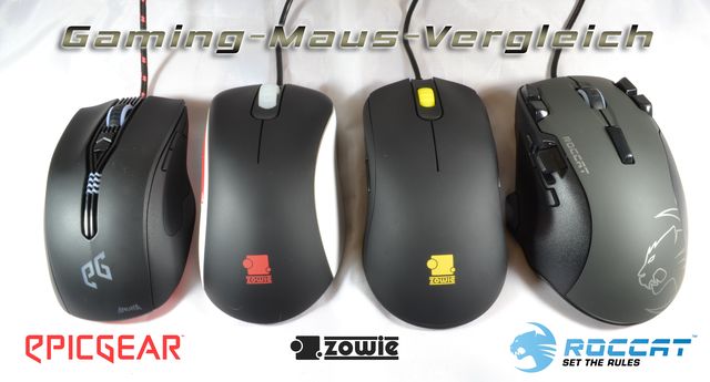 EpicGear, Roccat, Zowie: Vier Gaming-Muse im Vergleichstest