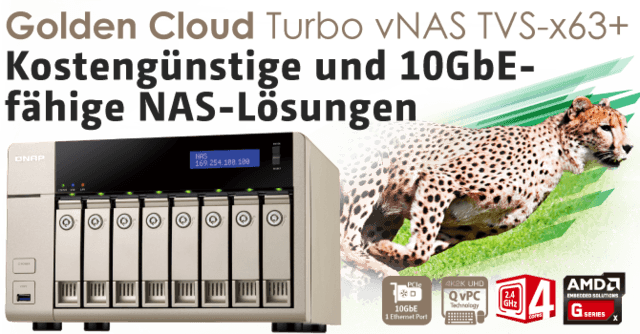 QNAP stellt die TVS-x63 und TVS-x71-vNAS-Serie vor